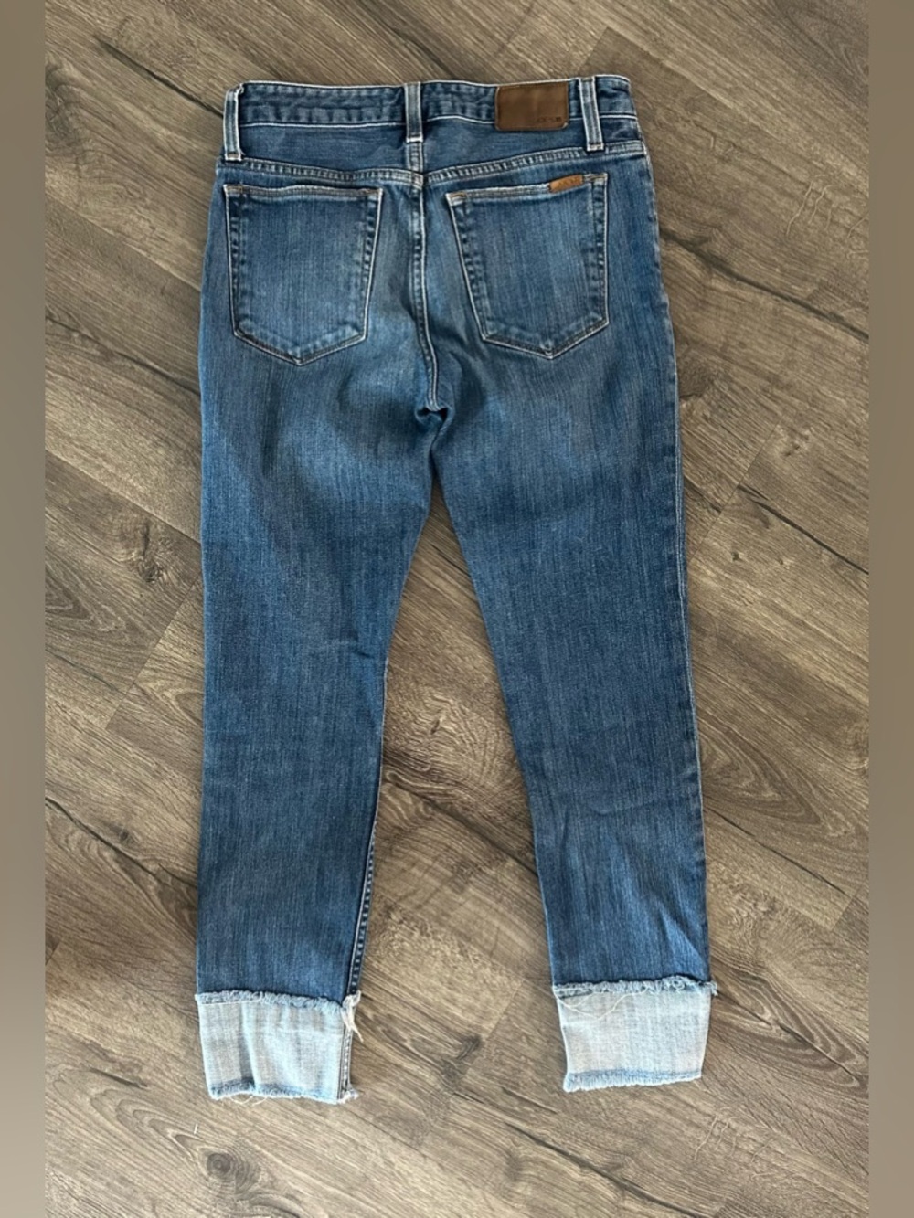 JOE’S Jeans The Smith Mid Rise Straight Ankle Raw Hem W24 Stretch Denim - Picture 3 of 4